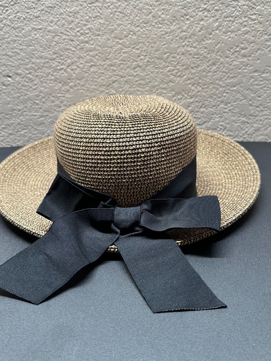 SCALA Straw Boater Sun Hat Vintage Coquette French Girl Beach Hat OS main image 13